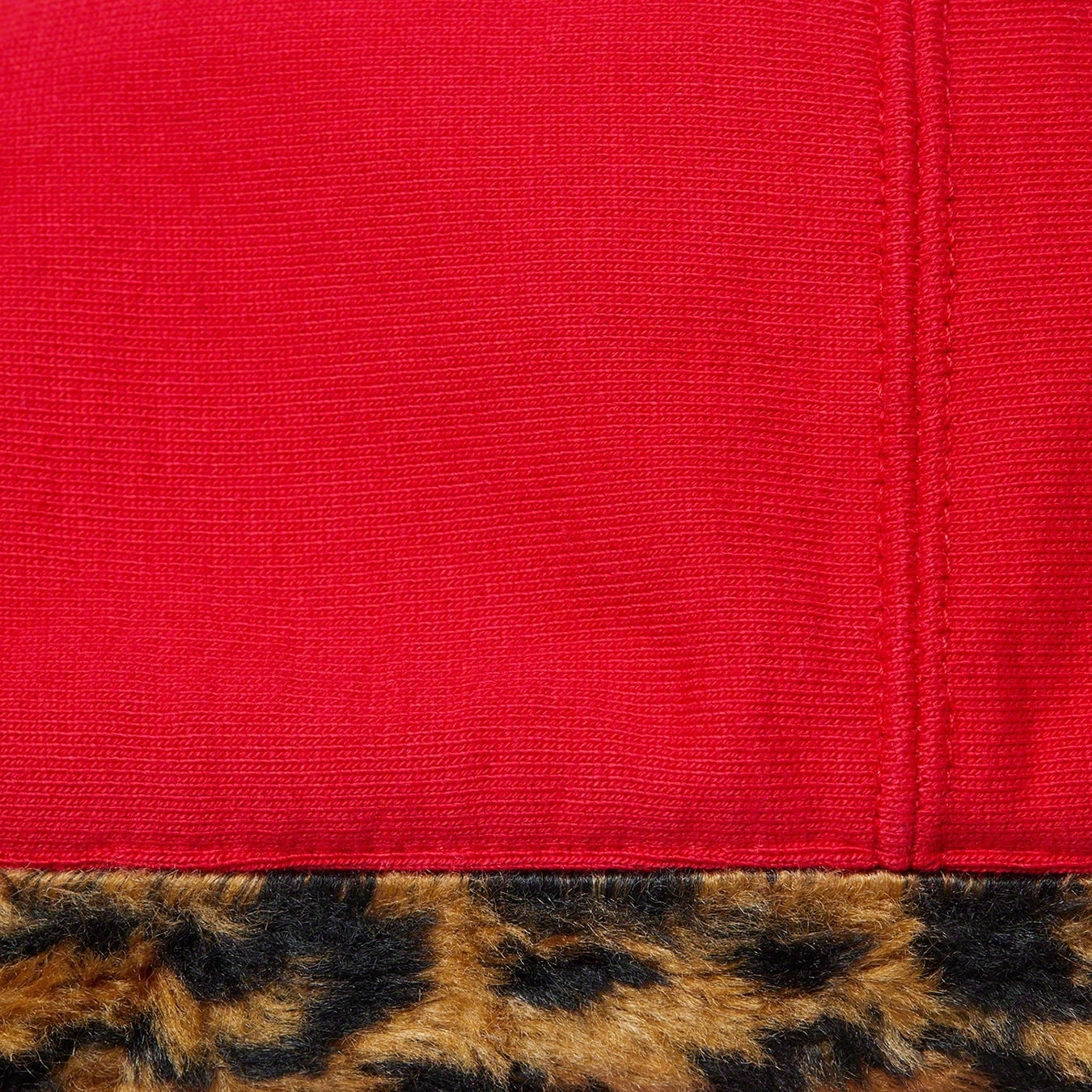 Leopard Trim Hooded Sweatshirt view 9
